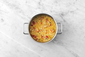 Risotto fertigstellen