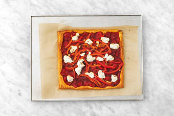 Enfourner la tarte fine