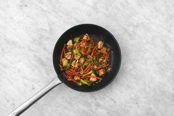 Für die Stir-Fry Pfanne