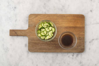 Préparer la vinaigrette