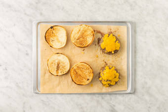 Finish patties and toast buns