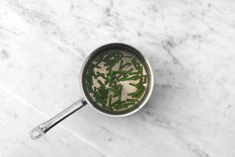 Cuire les haricots verts