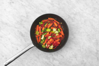 Teriyakigemüse braten