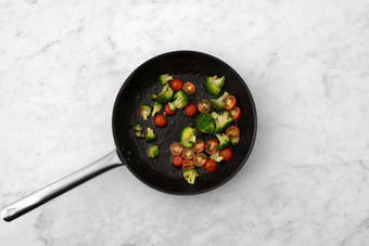 Prep and cook veggies