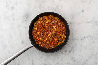 Cook veggies and make ragù