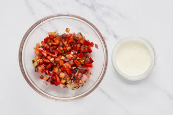 Make salsa and Baja sauce