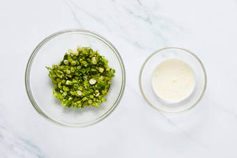 Make salsa and lime mayo