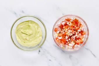 Make salsa and creamy guacamole