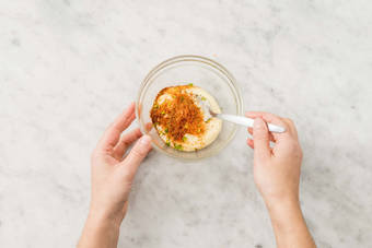 Bland cajunmayonnaise