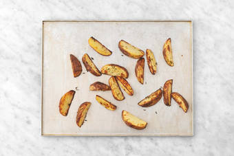 Prep and roast potatoes