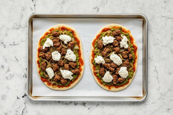 Assemble flatbreads