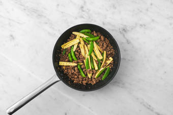 Fry the Beef and Veg