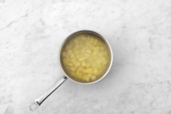 Cook bacon and start mash