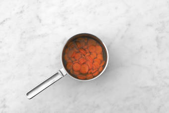 Wortelschijfjes koken