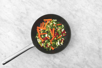 Teriyakigemüse braten