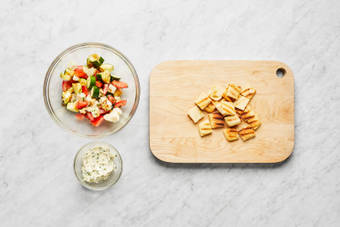 Make Chive Butter & Salad