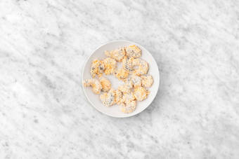 Prep and coat shrimp