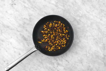 Make corn-bean mixture