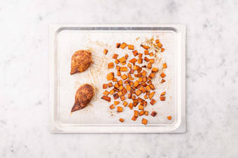 Cook plant-based protein shreds