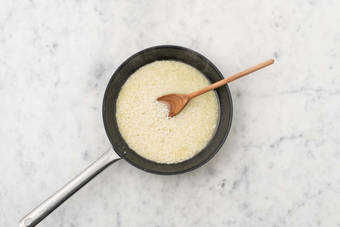 Le risotto prend forme... 