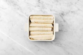 Assemble the Enchiladas