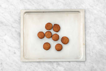 Roast chicken and falafel