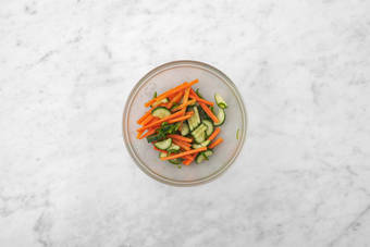 Encurte los vegetales