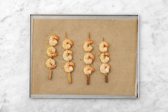 Bake the Prawns Skewers