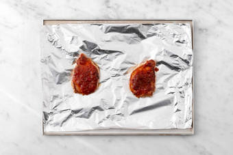 Sear and broil chicken breasts