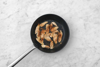 Cook plant-based protein shreds