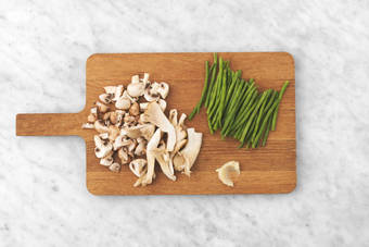 Prep veggies and truffle mayo