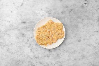 Prep and bread chicken 