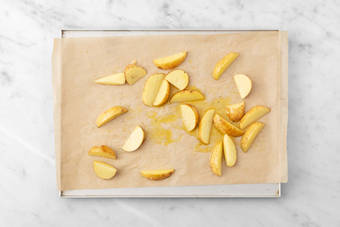 Aardappelwedges maken