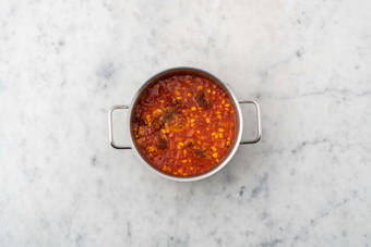 Simmer chili