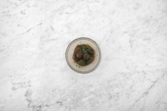 Glaze Beyond Meat® meatballs