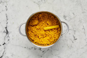 Cook yellow rice