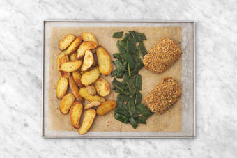 Infornare pesce e taccole