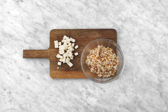 Preparare il mix tre cereali