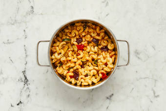 Assemble pasta salad