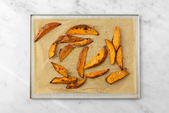 Süsskartoffeln backen