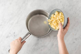 Cook the orecchiette