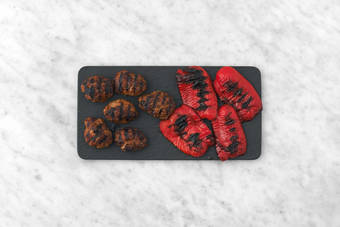 Grill Beyond Meat® koftas and peppers