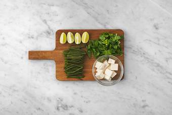 Get prepped & cook the tofu