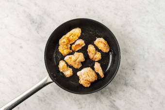 Prep and pan-fry chicken
