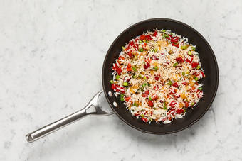 Assemble fajita rice