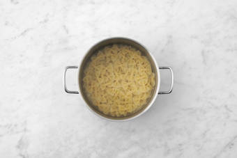 Les pâtes en ébullition