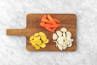 Prepara los vegetales