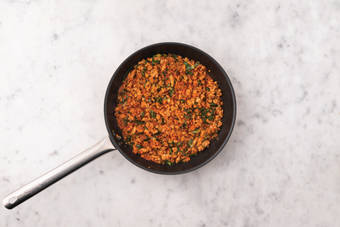 Finish the pie filling