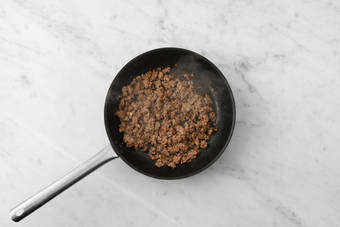 Cook plant-based ground protein