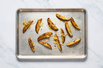 Prep and cook potato wedges